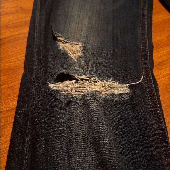 Joe's Jeans Dark Blue Skinny Fit Distressed Denim - Picture 5 of 9